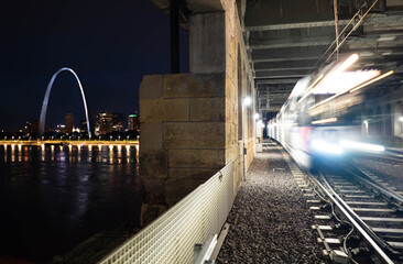 Obraz premium Long exposure Saint Louis, MO