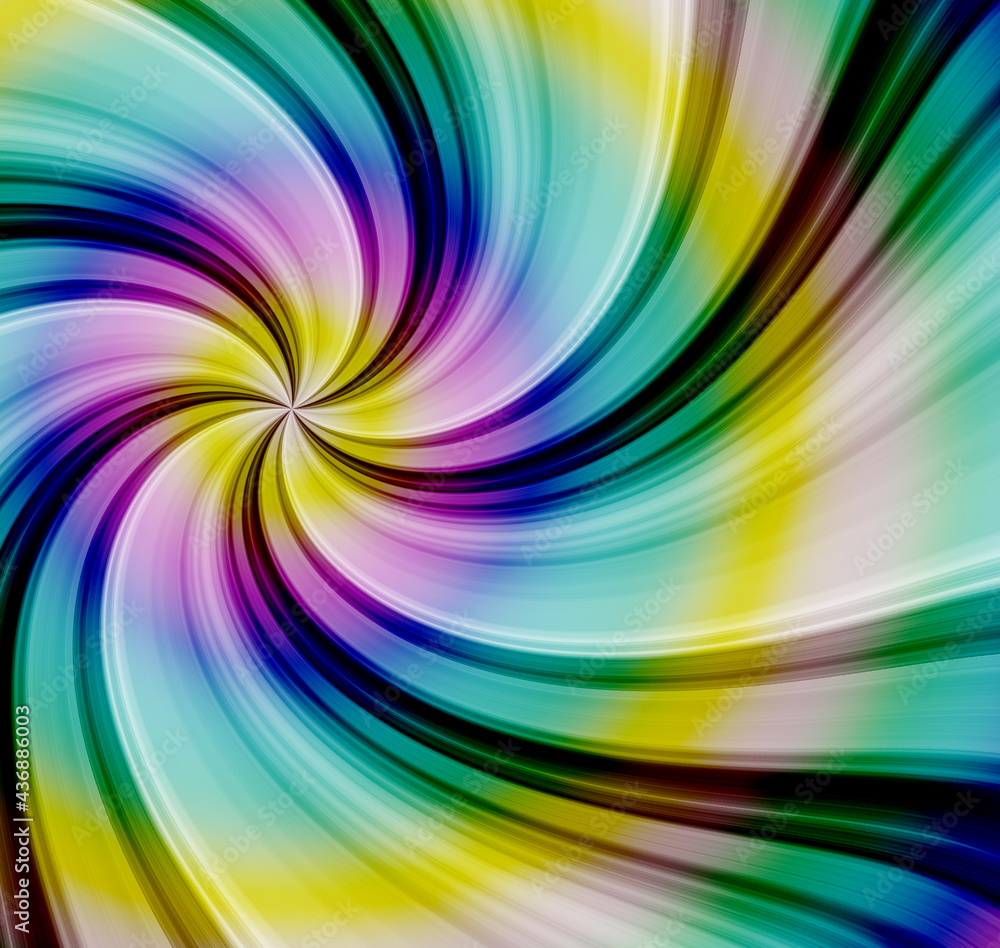 Poster retro starburst sunburst background pattern with colorful gradient. swirled radial striped design