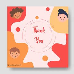 Trendy abstract square art templates.