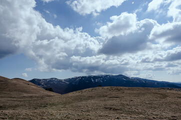 Fototapeta na wymiar CRIMEA, ROMAN COSH: Scenic landscape view of the rocky mountains