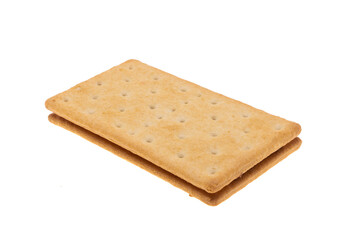 biscuit cracker with chocolate isolated