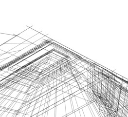 abstract architecture drawing 