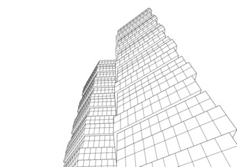 abstract architecture drawing 
