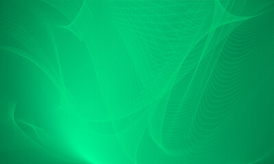 Green Gradient Wave Stripes Abstract Illustration Graphic Background For Presentation