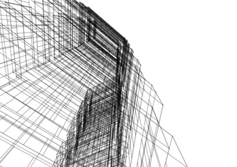 abstract architecture drawing 