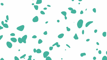 Green spots on a white background, vector background.