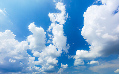 Cloud and sky texture,White clouds on the blue sky. Sky texture