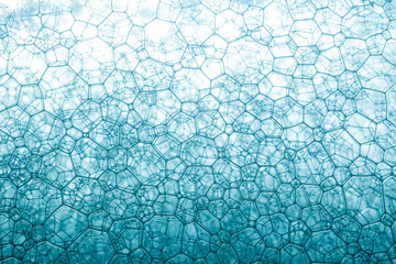 blue macro soap bubbles,Macro close up of soap bubbles look like scientific image of cell and cell...