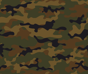 
Army vector camouflage, seamless green background for printing.
