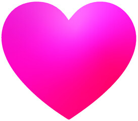 pink heart with gradient