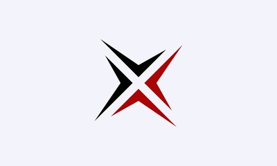 Modern Trendy Minimal Monogram X For Business, Initial Based letter X Icon Logo.,