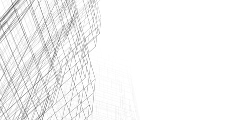 modern architecture drawing 