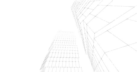 modern architecture drawing 