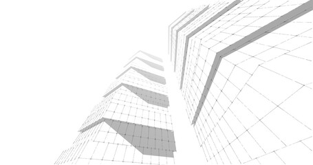 modern architecture drawing 