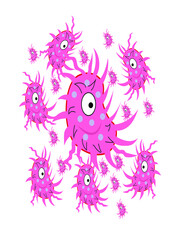 coronavirus coloring page,transparent background,