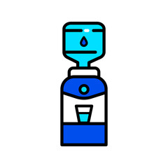 water cooler icon color simple style icon dispenser