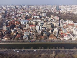 Aerial view of Bucharest, Romania
