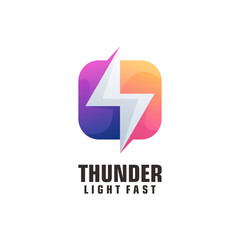 Thunder Box logo colorful abstract gradient vector design