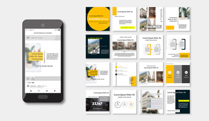 Social media pack. Business presentation template. Set of modern square blog posts Editable simple info banner, trendy book cover idea. Minimal. For app, web mail digital display style. beauty cards