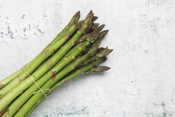 A bunch of asparagus sprouts