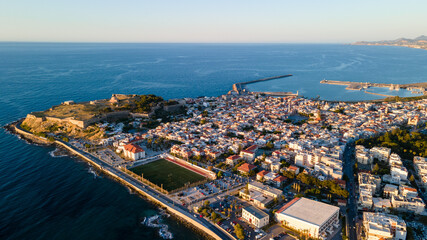Fototapeta premium view of the city of Rethymno