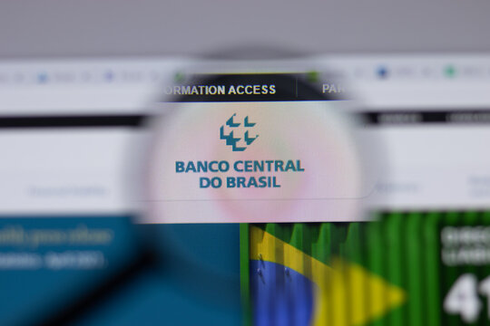 Los Angeles, California, USA - 1 June 2021: Central Bank of Brazil BCB logo or icon on website page, Illustrative Editorial.