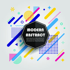 Vector of abstract geometric pattern and background