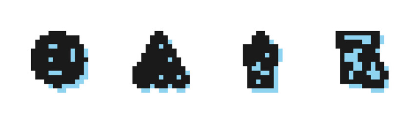 Set line Glass with water, Recycle clean aqua, Water drop and icon. Vector