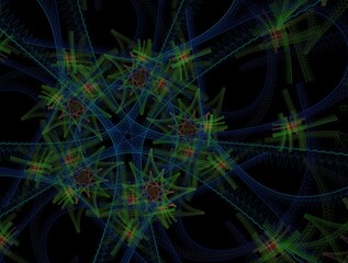 Imaginatory fractal background generated Image