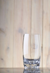 empty glass for drinks