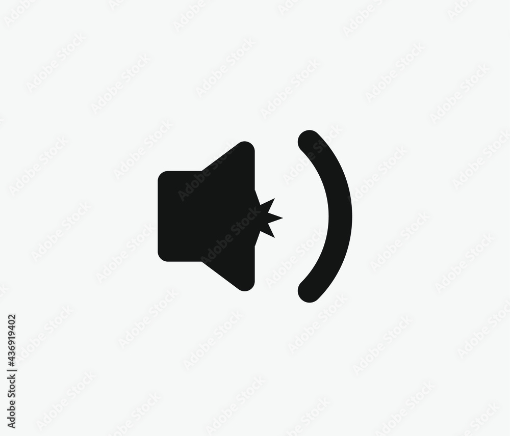 Aufkleber voice vector icon. editable stroke. symbol in line art style for design, presentation, website or ap