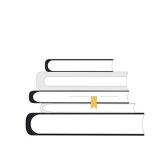 Books. Knowledge, education, learning symbol. Study, research. Vector illustration.