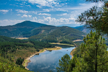 Meandro De Melero, Located In Extremadura Spain. Landscape Of Nature And The Alagón River.