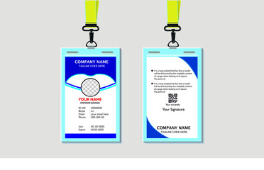 corporate office identity card design template