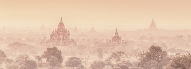 Temples of Bagan, Burma, Myanmar, Asia. - obrazy, fototapety, plakaty