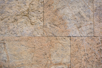 Decorative natural facing stone tiles - slate, wall fragment