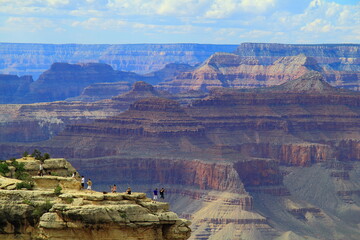 Arizona, Grand Canyon - 09 03 2012: Panoramic view of the Grand Canyon