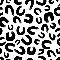 Seamless pattern with sketch circles shape