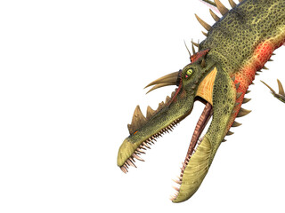 snouted dragon with a copy space