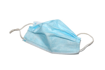 Surgical mask isolated on white
