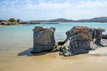 Amazing rock formations at Kolymbithres beach, Paros island, Cyclades, Greece