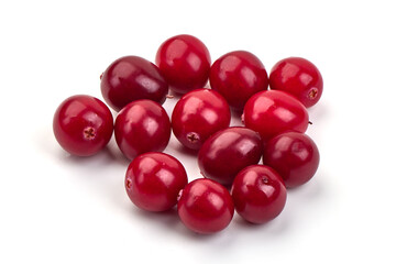 Cranberry, isolated on white background. High resolution image.