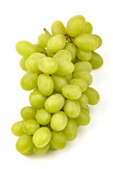 Fresh green grape, isolated on white background. High resolution image.