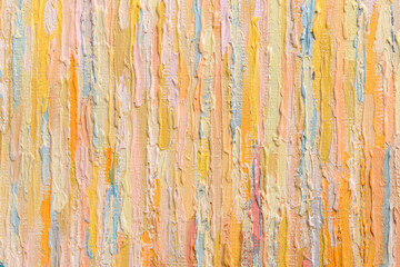 Tempera paint texture ocher and white colors. Embossed paint background. Thick paint cement wall...