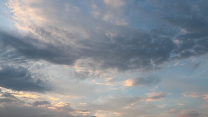 Naklejka na ściany i meble clouds float at sunset