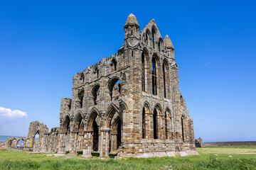 Whitby Abbey in Yorkshire, UK