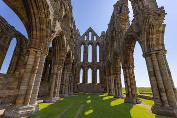 Whitby Abbey in Yorkshire, UK