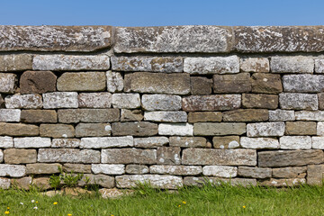 Details of a stone wall in Whitby