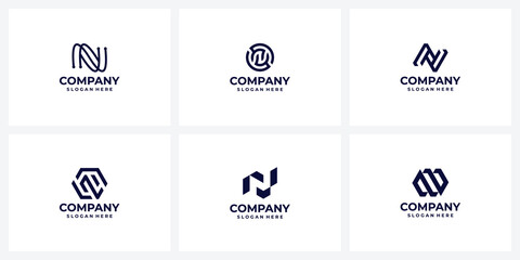collection of abstract logo symbol, monogram icon