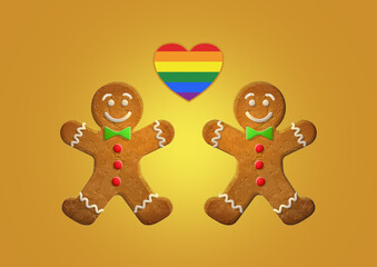 cookies and heart lgbtg pride month